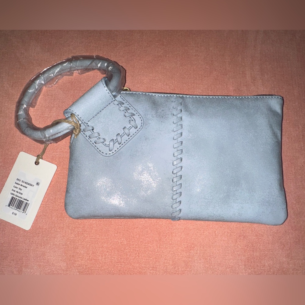 HOBO BRAND NEW sable wristlet in sky